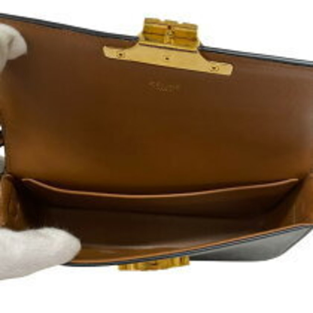 Celine Claude shoulder bag Tan Triomphe canvas - Picture 5 of 11